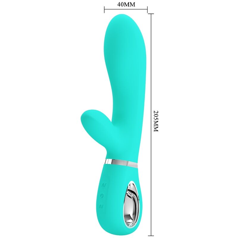 PRETTY LOVE - THOMAS VIBRADOR PUNTO G MULTIFUNCTIONAL GREEN AGUA