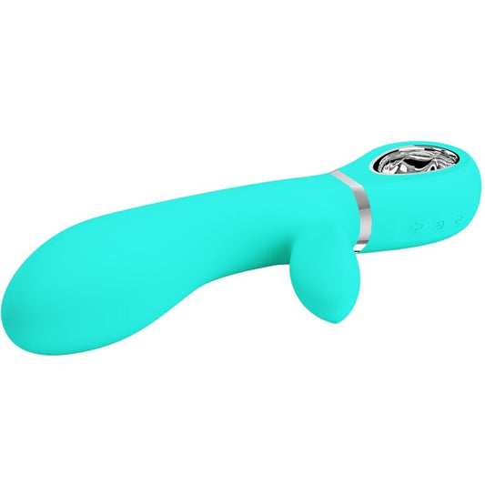 PRETTY LOVE - THOMAS VIBRADOR PUNTO G MULTIFUNCTIONAL GREEN AGUA