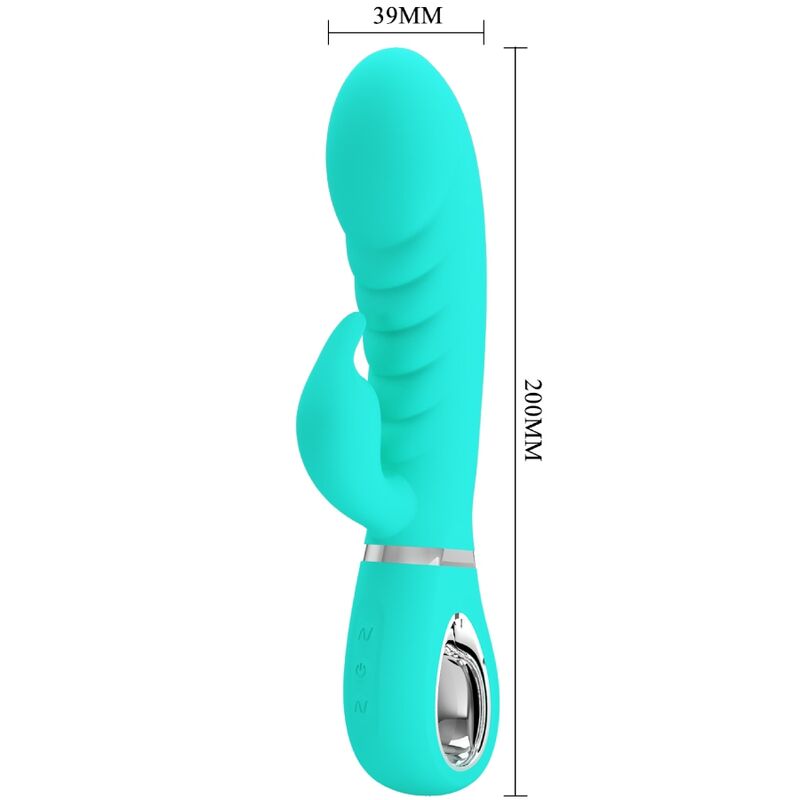 PRETTY LOVE - PRESCOTT VIBRADOR PUNTO G MULTIFUNCTION GREEN AGUA