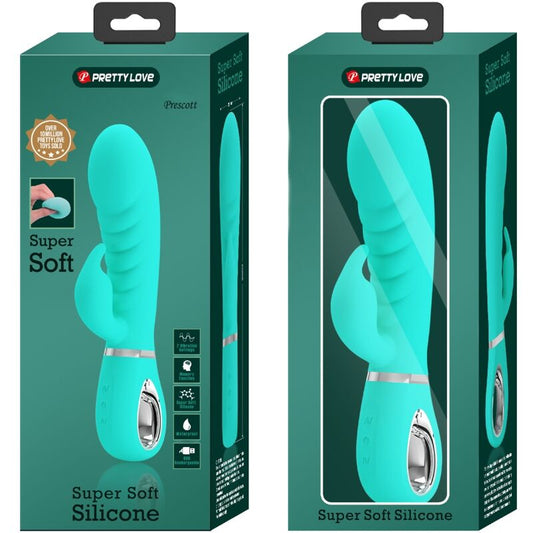 PRETTY LOVE - PRESCOTT VIBRADOR PUNTO G MULTIFUNCTION GREEN AGUA