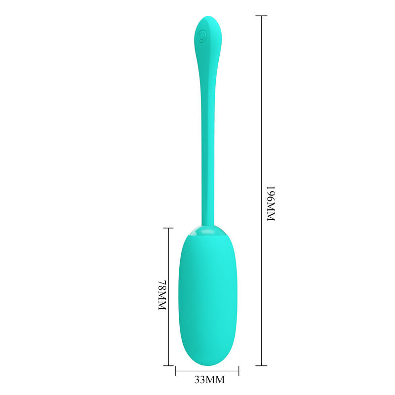 PRETTY LOVE - JULIUS HUEVO WATERPROOF &amp; RECHARGEABLE VIBRADOR VERDE AGUA