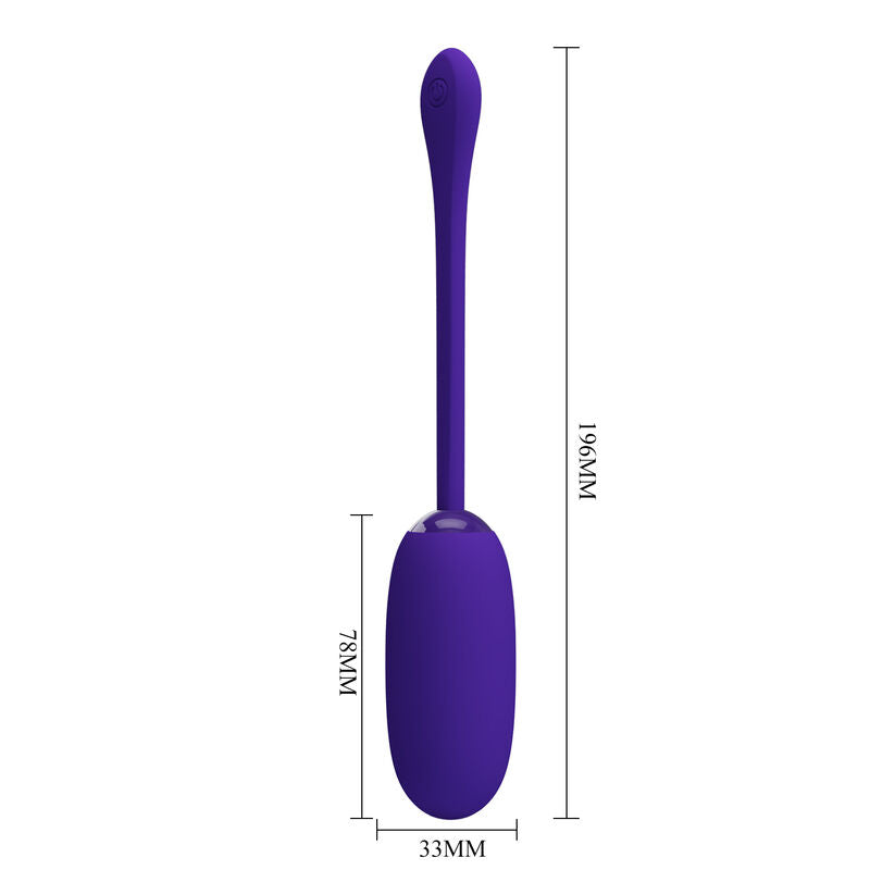 PRETTY LOVE - JULIUS HUEVO WATERPROOF &amp; RECHARGEABLE VIBRADOR LILA