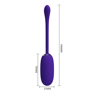 Pretty Love – Oeuf vibrant julius imperméable-rechargeable violet