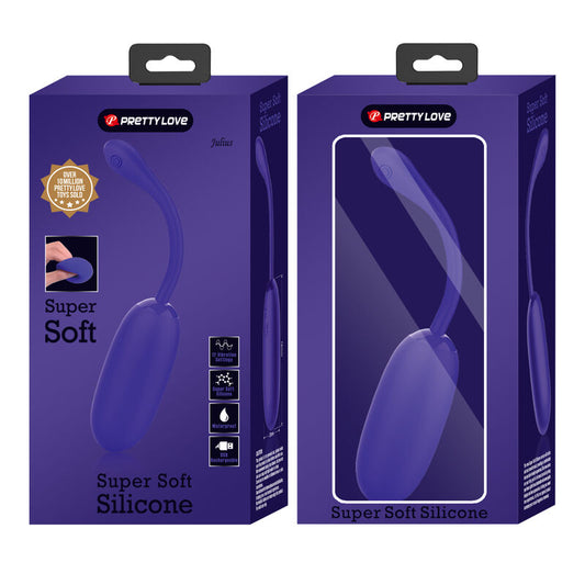 PRETTY LOVE - JULIUS HUEVO WATERPROOF &amp; RECHARGEABLE VIBRADOR LILA