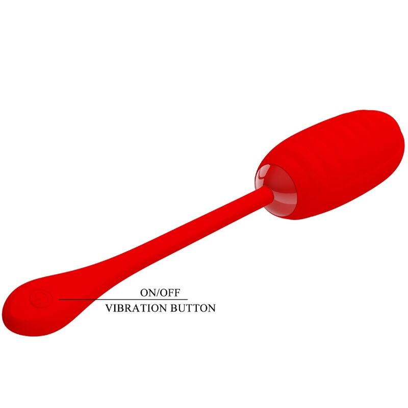 PRETTY LOVE - KIRK HUEVO RECHARGEABLE VIBRADOR ROJO