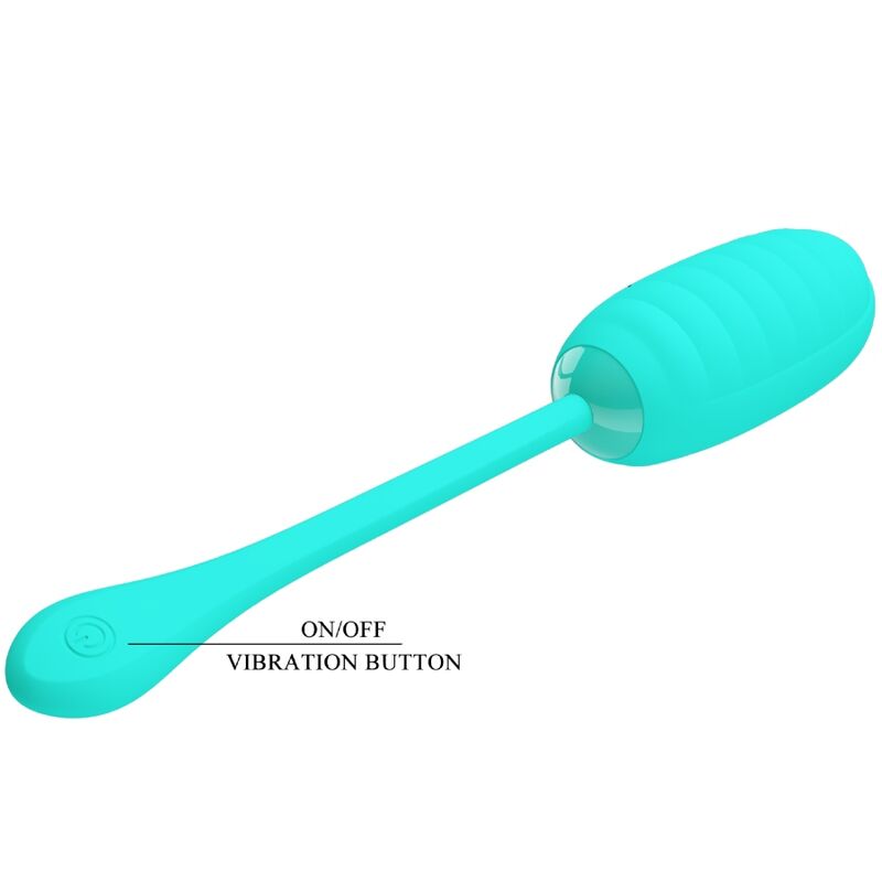 PRETTY LOVE - KIRK HUEVO RECHARGEABLE VIBRADOR VERDE AGUA
