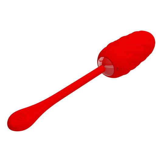 PRETTY LOVE - HUEVO VIBRADOR WITH TEXTURA MARINA RECARGABLE ROJO