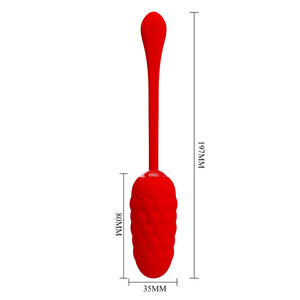 Pretty Love – Oeuf vibrant texture marine rechargeable rouge