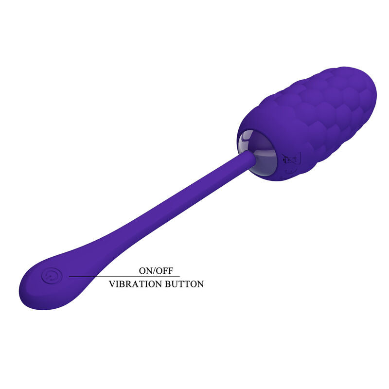 PRETTY LOVE - HUEVO VIBRADOR WITH TEXTURA MARINA RECARGABLE LILA