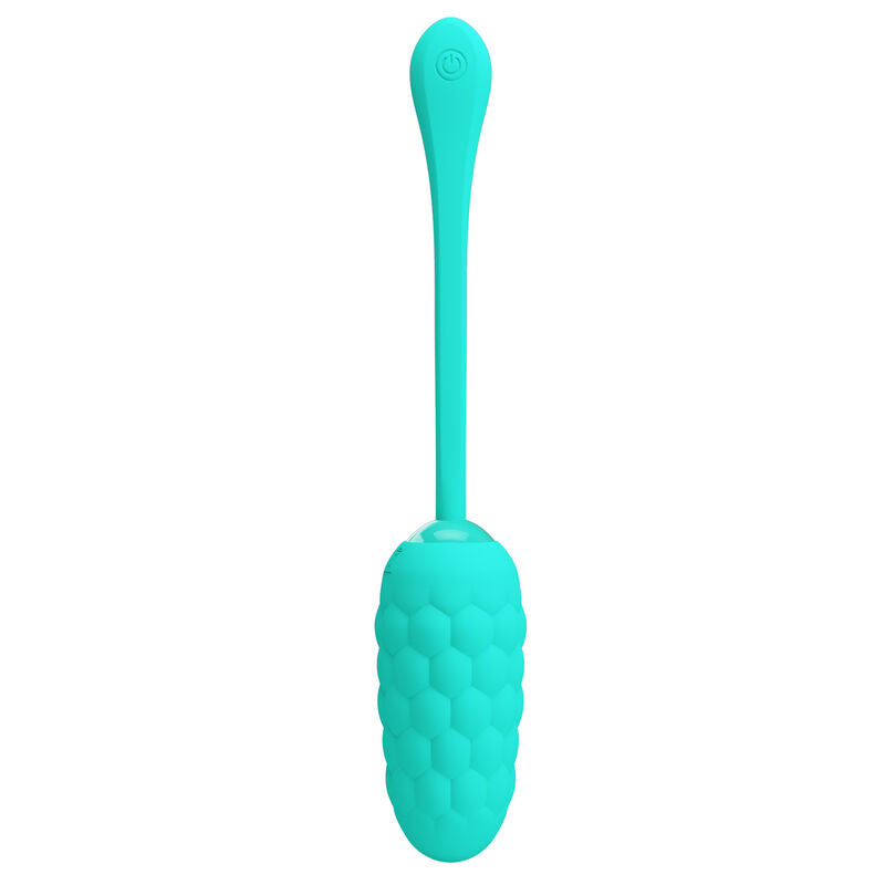 PRETTY LOVE - HUEVO VIBRADOR WITH TEXTURA MARINA RECARGABLE GREEN AGUA