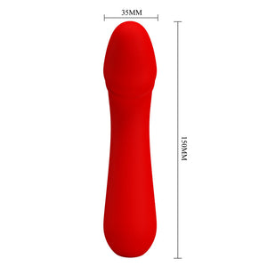 Pretty Love – Vibrateur rechargeable cetus rouge