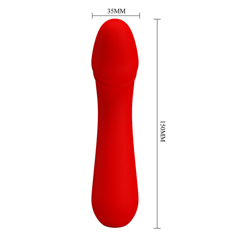 PRETTY LOVE - CETUS RECHARGEABLE VIBRADOR ROJO