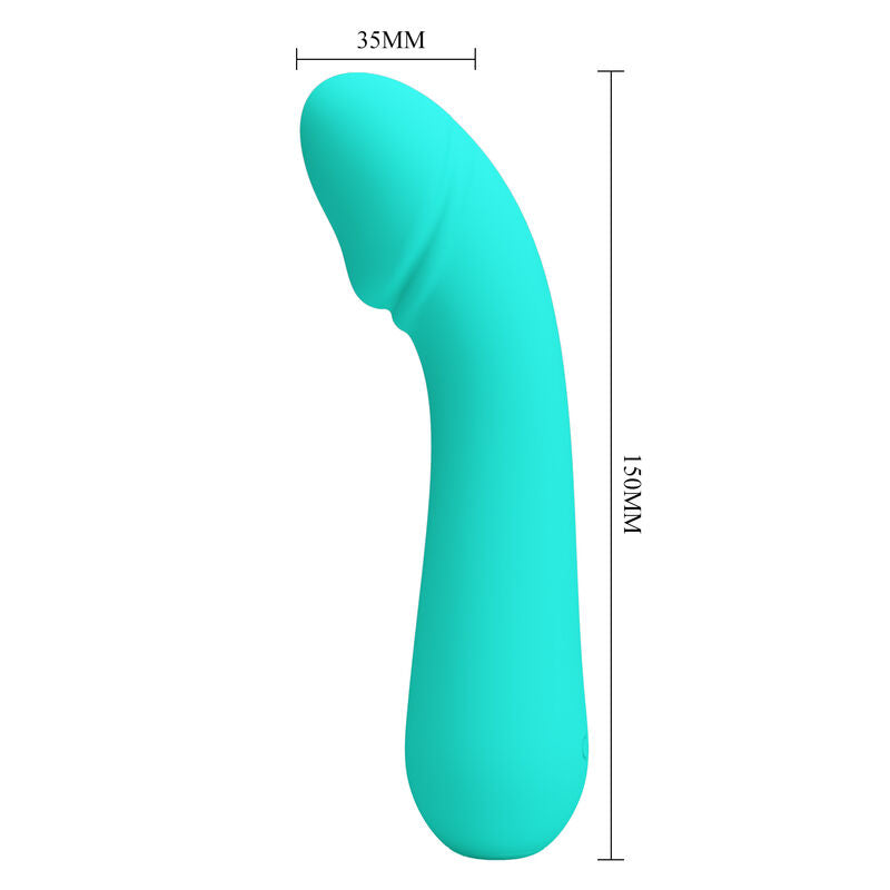 PRETTY LOVE - CETUS RECHARGEABLE VIBRADOR VERDE AGUA