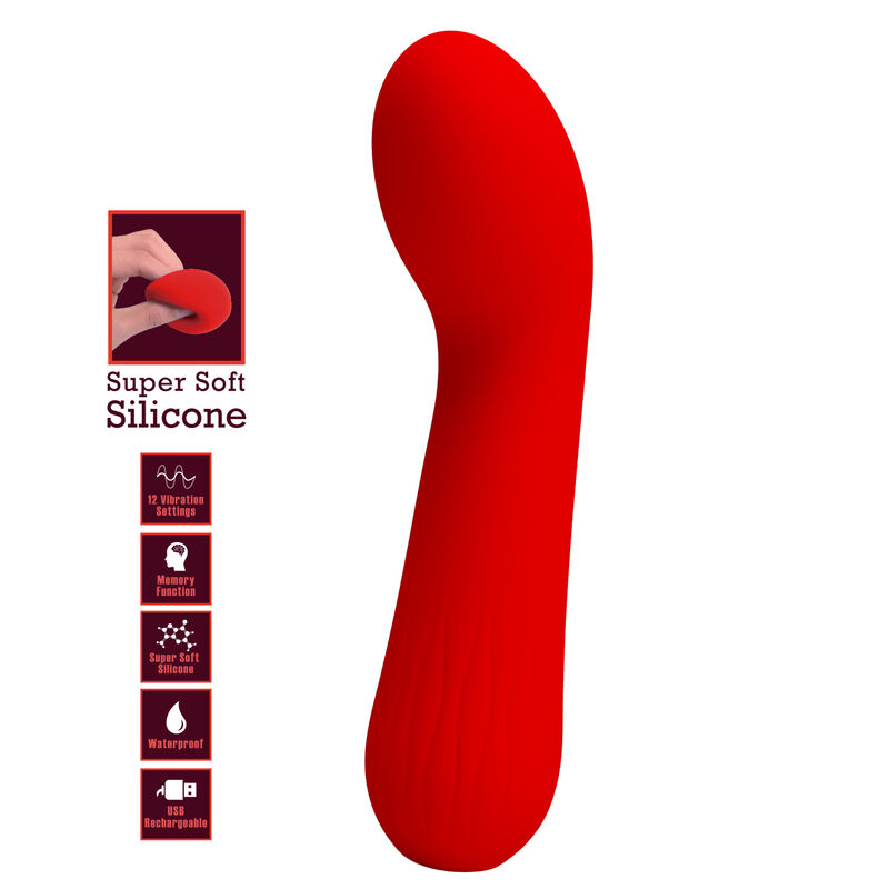 PRETTY LOVE - FAUN RECHARGEABLE VIBRADOR ROJO