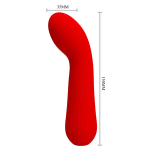 Pretty Love – Vibrateur rechargeable faun rouge