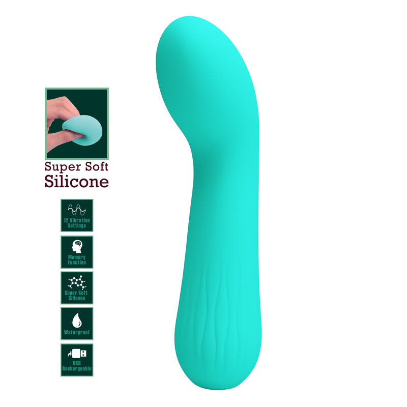 PRETTY LOVE - FAUN RECHARGEABLE VIBRADOR VERDE AGUA