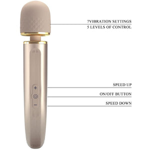 Pretty Love – Masseur 7 modes de vibration champagne
