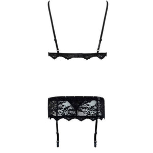 Livco Corsetti Fashion – Belita lc 90231 soutien-gorge + culotte + jarretière noir