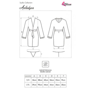 Livco Corsetti Fashion – Ariladyen lc 90568 robe de chambre + culotte noir