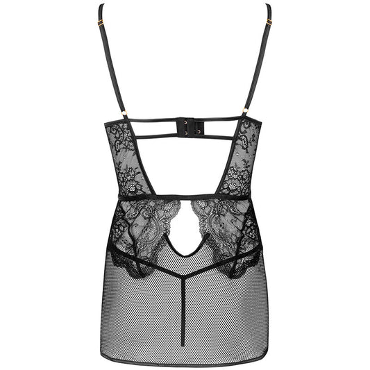 LIVCO CORSETTI FASHION - CHEMISE + CULOTTE BARIRIN LC 90633 NOIR