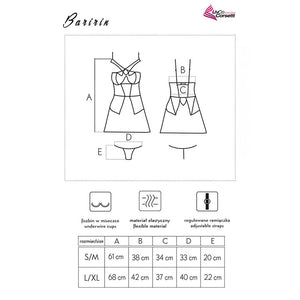 Livco Corsetti Fashion – Chemise + culotte baririn lc 90633 noir