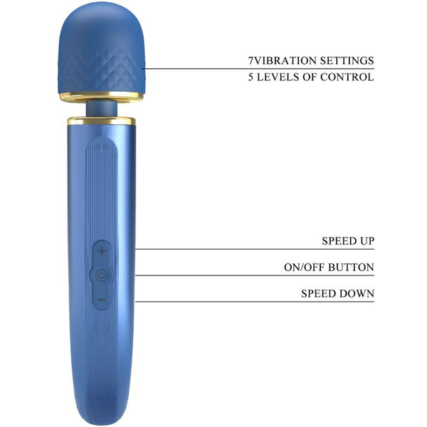 Pretty Love – Masseur 7 modes de vibration bleu