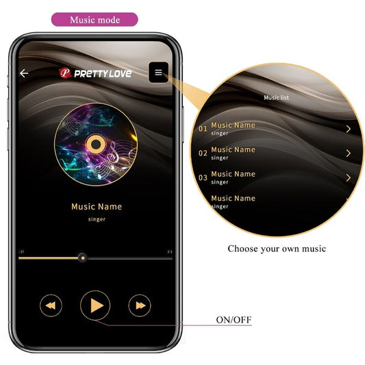 PRETTY LOVE - JEFFERSON PLUG ANAL CONTROLADO BY APP LILA