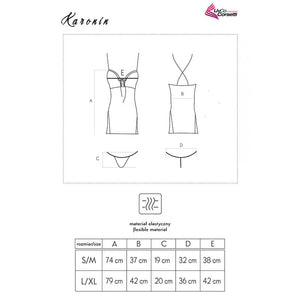 Livco Corsetti Fashion – Karonin lc 90628 chemise + culotte noir