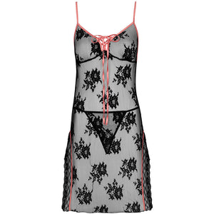 Livco Corsetti Fashion – Karonin lc 90628 chemise + culotte noir