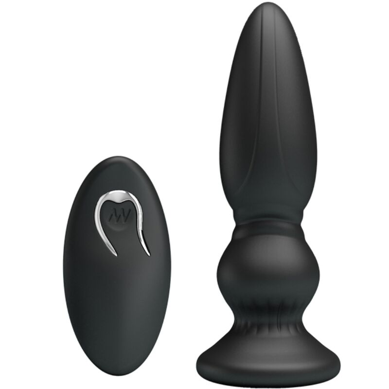 MR PLAY - POTENTE VIBRADOR CONTROL REMOTO ANAL PLUG NEGRO