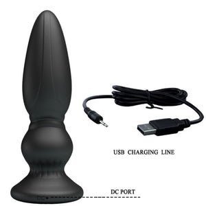 Mr Play – Puissant vibrateur télécommande plug anal noir