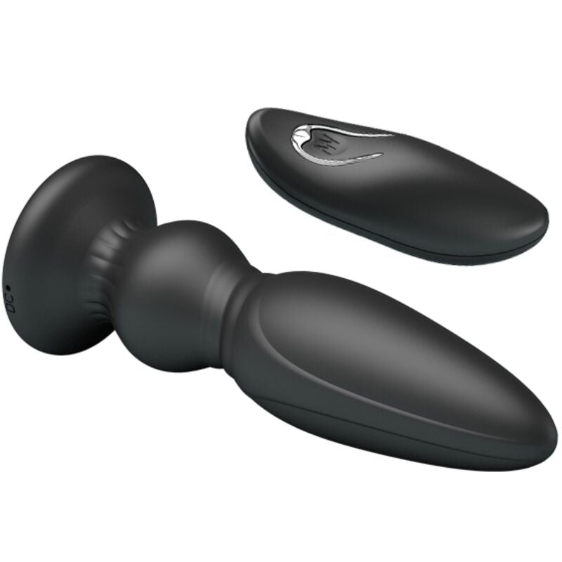 MR PLAY - POTENTE VIBRADOR CONTROL REMOTO ANAL PLUG NEGRO