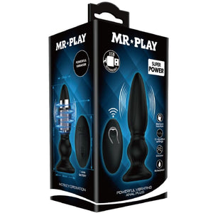 Mr Play – Puissant vibrateur télécommande plug anal noir