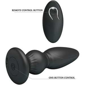 Mr Play – Puissant vibrateur télécommande plug anal noir