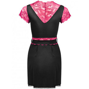 Livco Corsetti Fashion – Robe de chambre + culotte kumiko lc 90428 noir