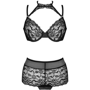 Livco Corsetti Fashion – Linera for the senses collection soutien-gorge + culotte noir