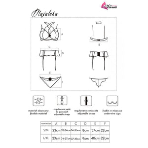 Livco Corsetti Fashion – Majalesa lc 90526 soutien-gorge + jarretière + culotte noir
