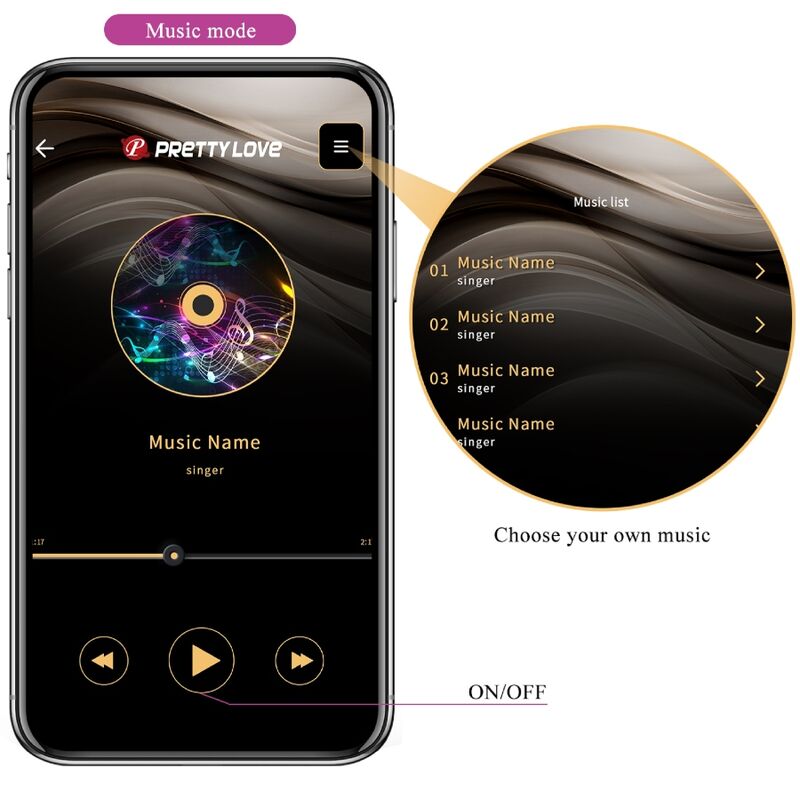 Pretty Love – Elvira kegel balls app télécommande violet