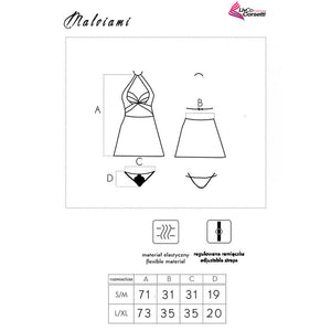 Livco Corsetti Fashion – Malviami lc 90625 chemise + culotte noir