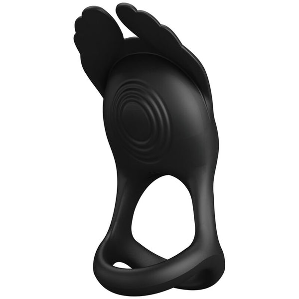 Pretty Love – Silas anneau pénis vibrant 7 vibrations silicone noir