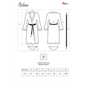 Livco Corsetti Fashion – Robe nokina lc xg055 + culotte noir taille unique
