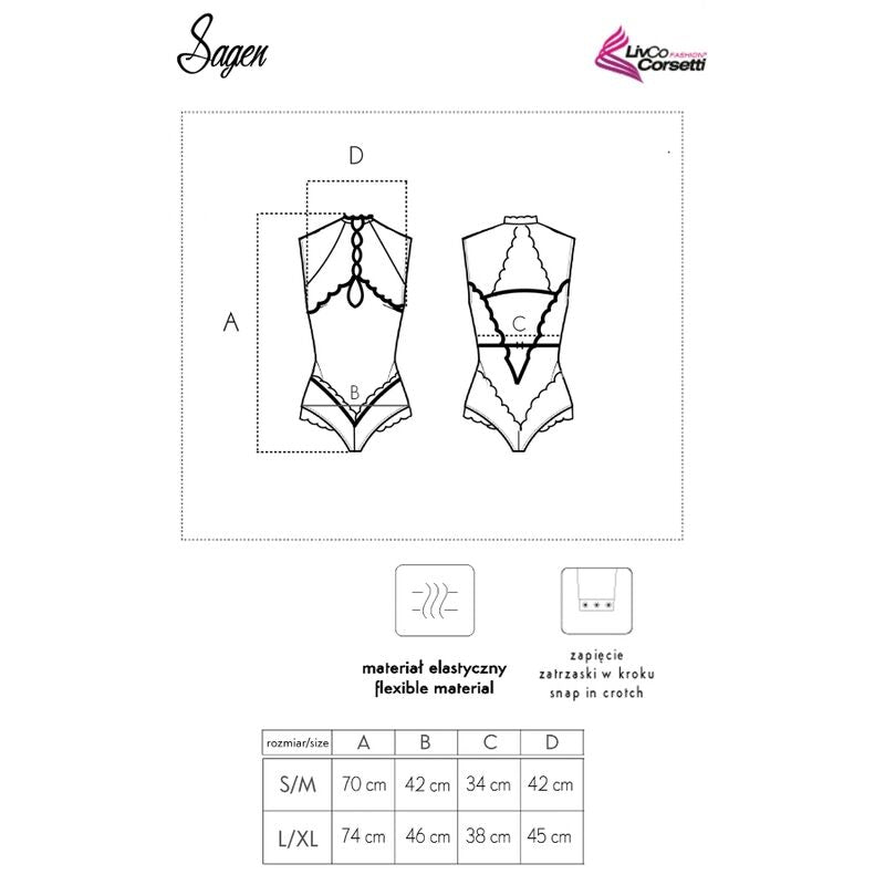 LIVCO CORSETTI FASHION - SAGEN LC 90694 LICHAAM NEGRO