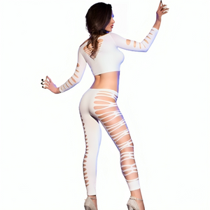 Chilirose – Cr 3654 top & leggins rose S/M
