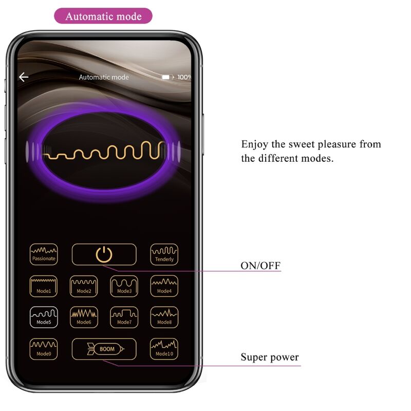 PRETTY LOVE - DOREEN HUEVO RECHARGEABLE VIBRADOR LILA