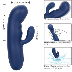 CalExotics – Cashmere duo soie bleu