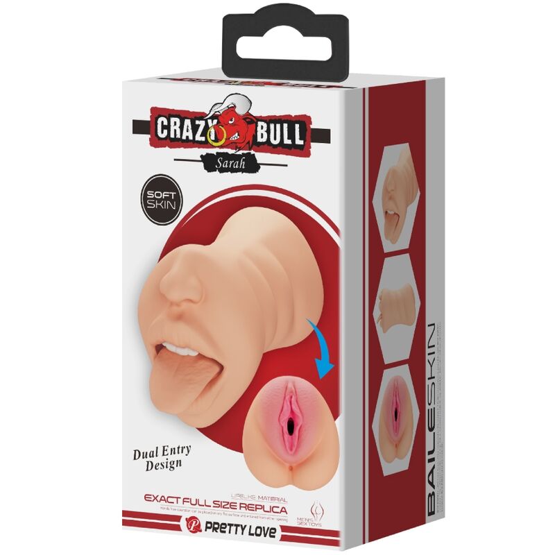 CRAZY BULL - SARAH MASTUBADOR IN FORMA DE VAGINA DOBLE ENTRADA