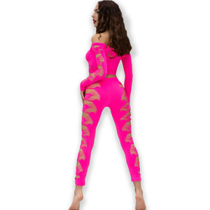 Chilirose – Cr 4632 haut & pantalon fuchsia S/L