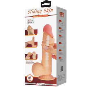 Pretty Love – Série sliding skin gode réaliste avec ventouse sliding skin 20,6 cm