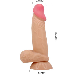Pretty Love – Gode réaliste série sliding skin avec ventouse sliding skin 19,4 cm