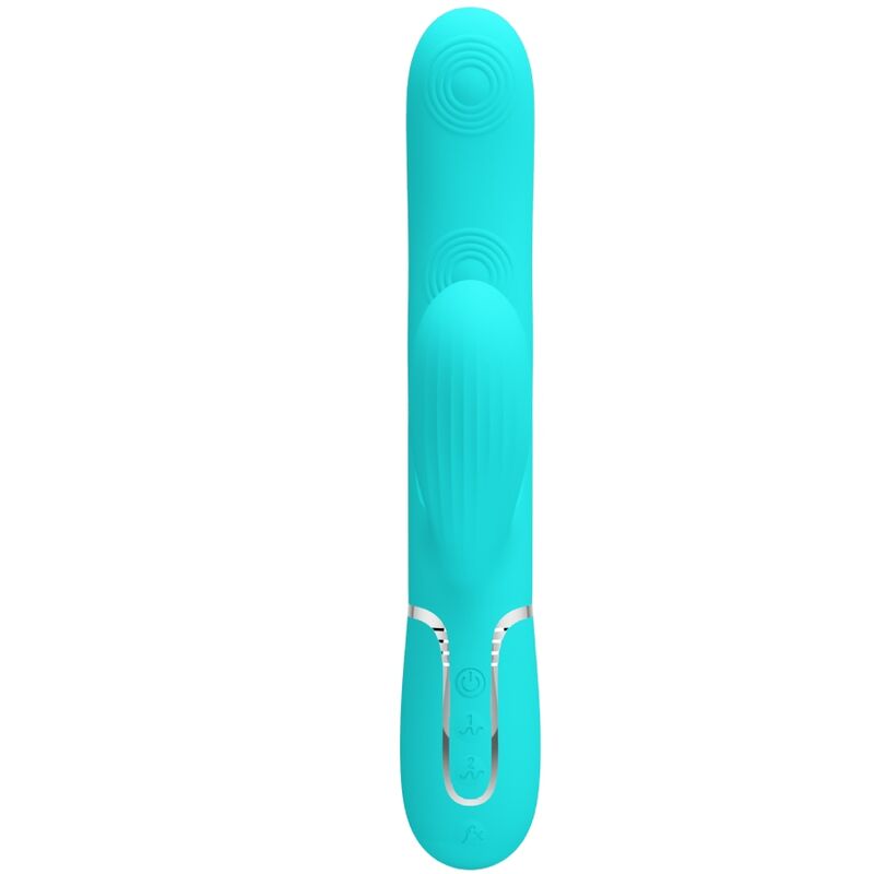 PRETTY LOVE - PERLITA VIBRADOR PUNTO G 3 IN 1 MULTIFUNCTION GREEN AGUA